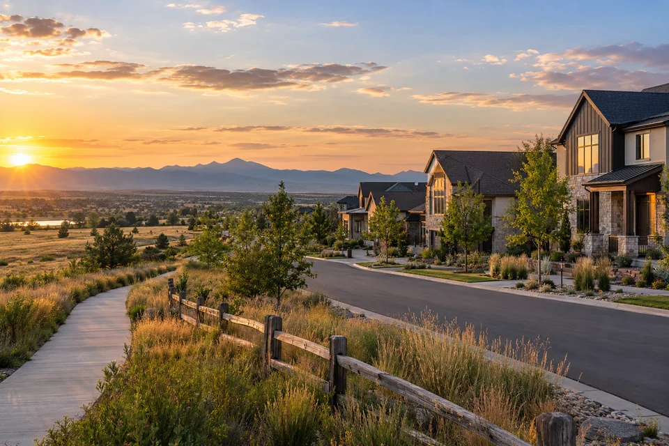 Editorial residential scene representing Broomfield, Colorado
