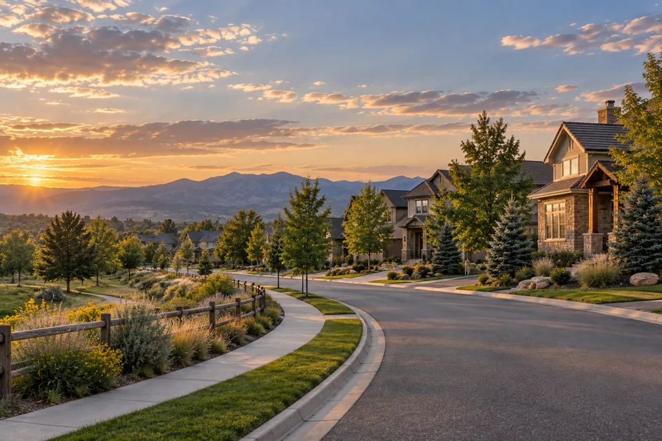 Editorial residential scene representing Westminster, Colorado