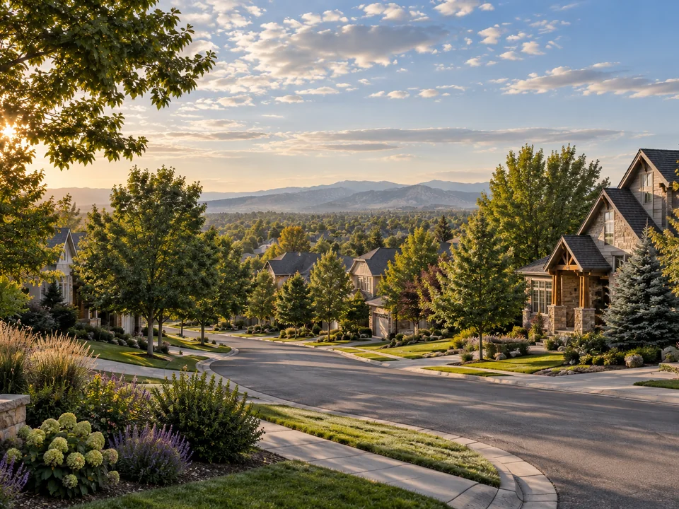 Editorial residential scene representing Westminster, Colorado