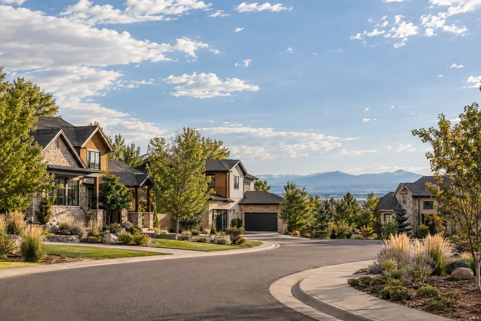 Colorado residential community editorial image