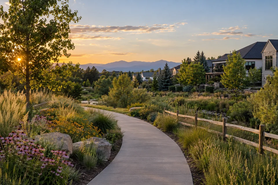 Colorado park and open-space editorial image