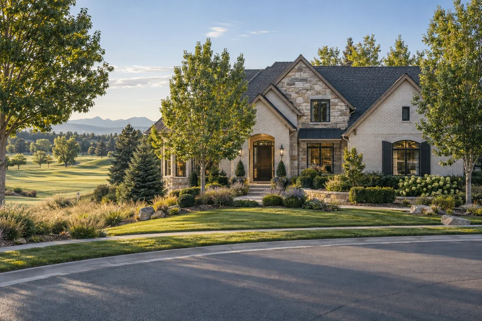 Colorado planned residential neighborhood editorial image