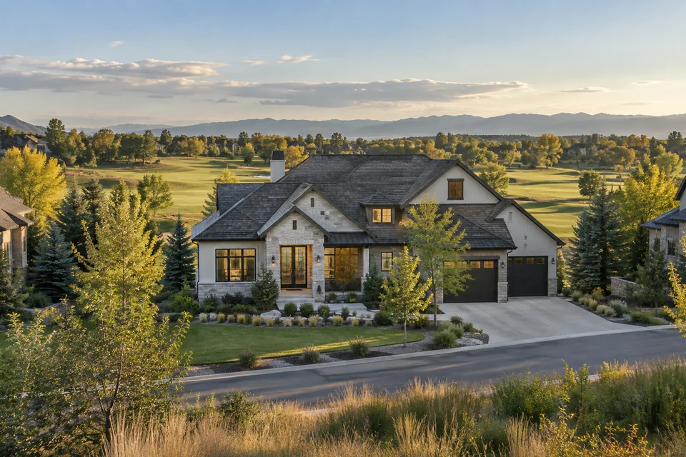 Colorado neighborhood park and open-space editorial image