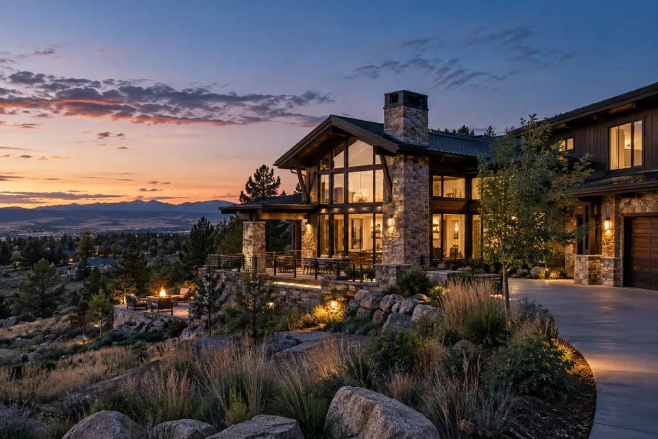 Colorado west-metro neighborhood and mesa editorial image
