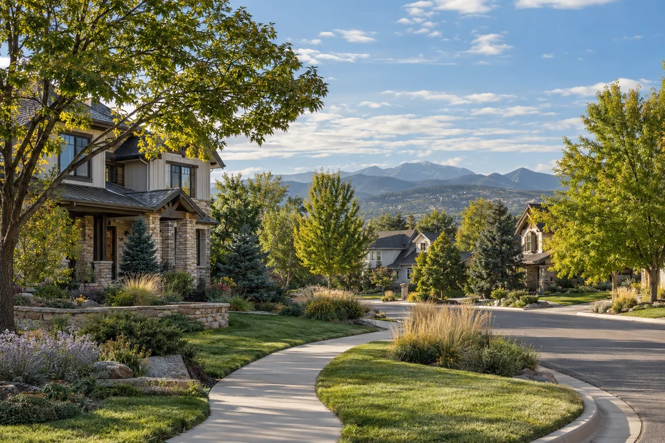 Editorial west Arvada residential and open-space scene