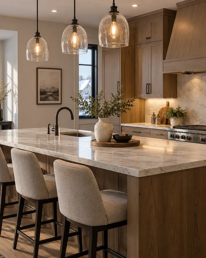 Editorial kitchen interior illustrating private-search planning for The Broadlands, Broomfield