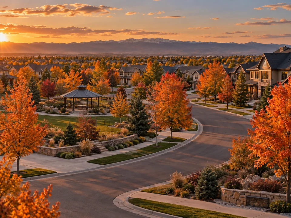 Editorial Westminster-area residential neighborhood scene